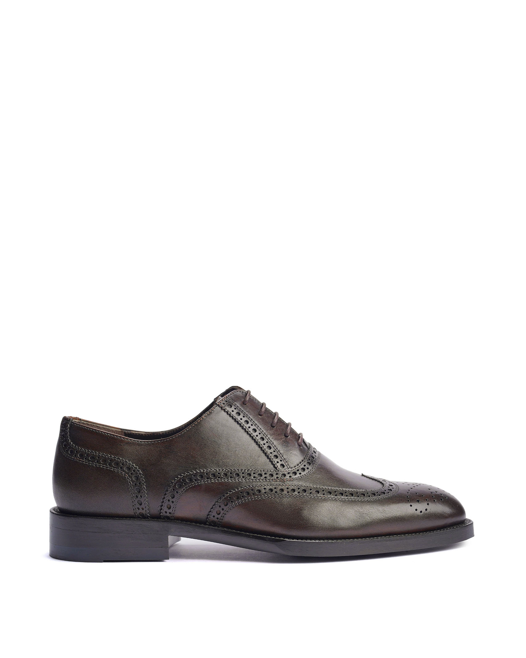 کفش وتا Brogue K1 آکسفورد قهوه ای دست رنگ - تصویر 2